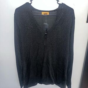 Black Sparkle Cardigan with matching Tank